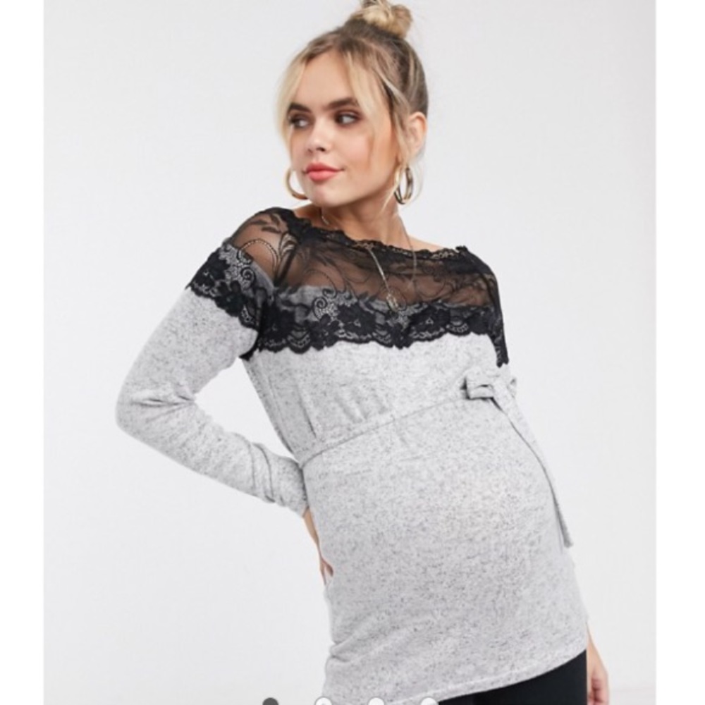 NWT ASOS/Mamalicious Lace Panel Sweater 💥2xHP💥